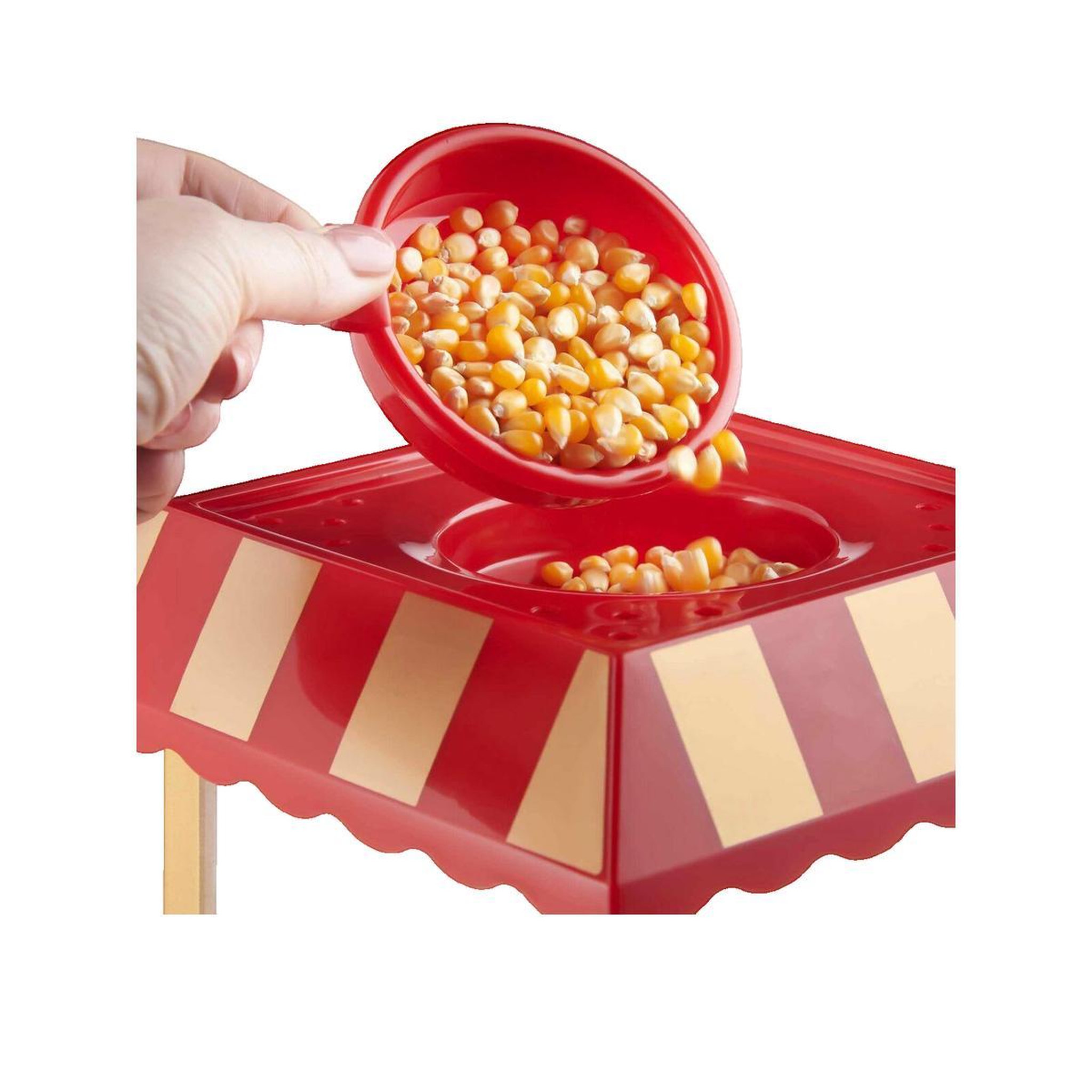 Voir la diapositive 2 : HAGER Appareil à popcorn haeger 5608475024900 rouge vintage
