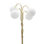 Voir la diapositive 3 : Paris Prix Lampadaire Design 4 Sphères  Glamy  176cm Blanc & Or