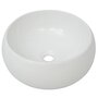 Voir la diapositive 4 : VIDAXL Lavabo de salle de bain avec mitigeur Ceramique Rond Blanc