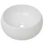Voir la diapositive 4 : VIDAXL Lavabo de salle de bain avec mitigeur Ceramique Rond Blanc