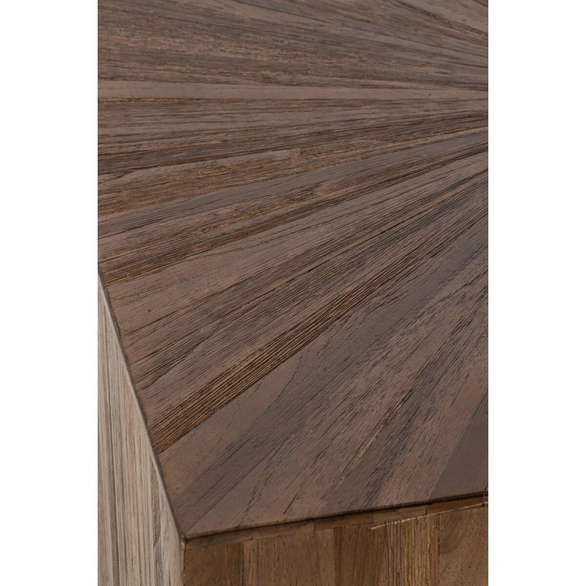 Voir la diapositive 3 : J-LINE Lot de 3 tables basses en bois  ray  70cm marron