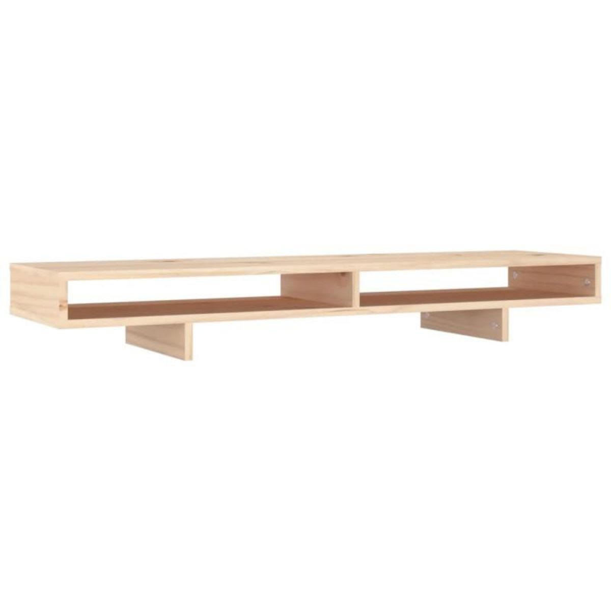 VIDAXL Support pour moniteur 100x27x14 cm Bois de pin solide