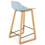 Voir la diapositive 4 : Paris Prix Tabouret de Bar Design  Toki  87cm Bleu & Naturel