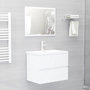 Voir la diapositive 1 : VIDAXL Ensemble de meubles salle de bain 2 pcs blanc bois d'ingenierie
