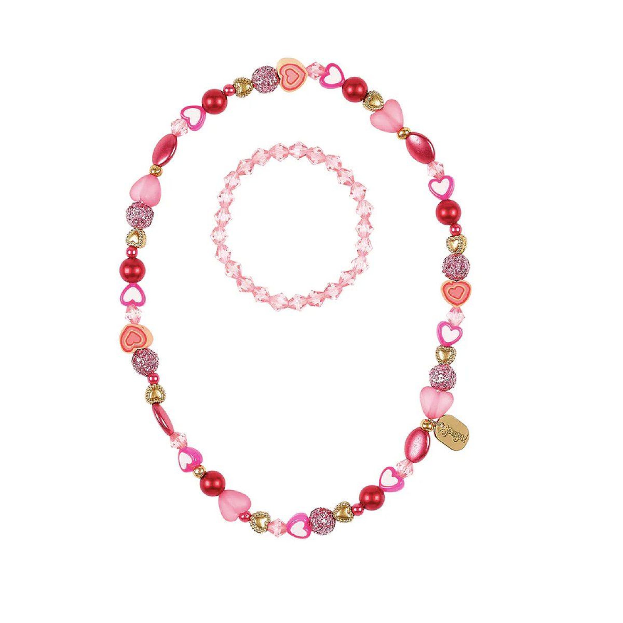 SOUZA Set collier  and  bracelet Lyse coeur