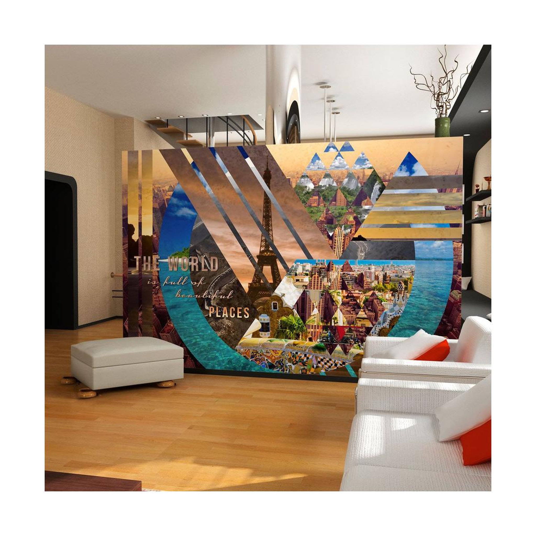 Paris Prix Papier peint  the world. Coloris disponibles : Multicolore
