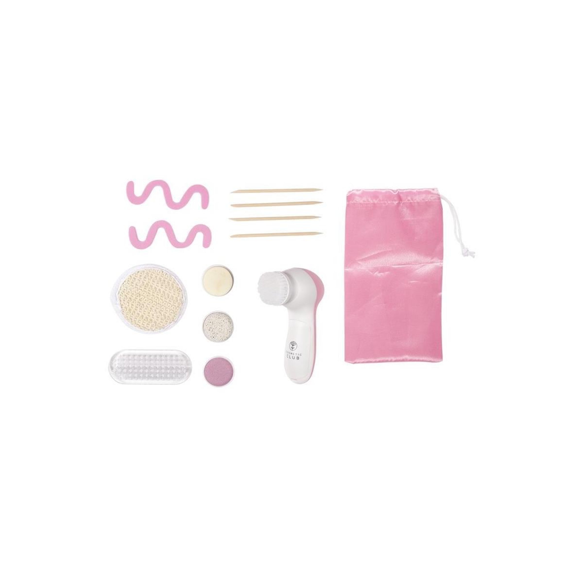 Cosmetic Club Coffret Pédicure  14 Accessoires  13cm Blanc & Rose