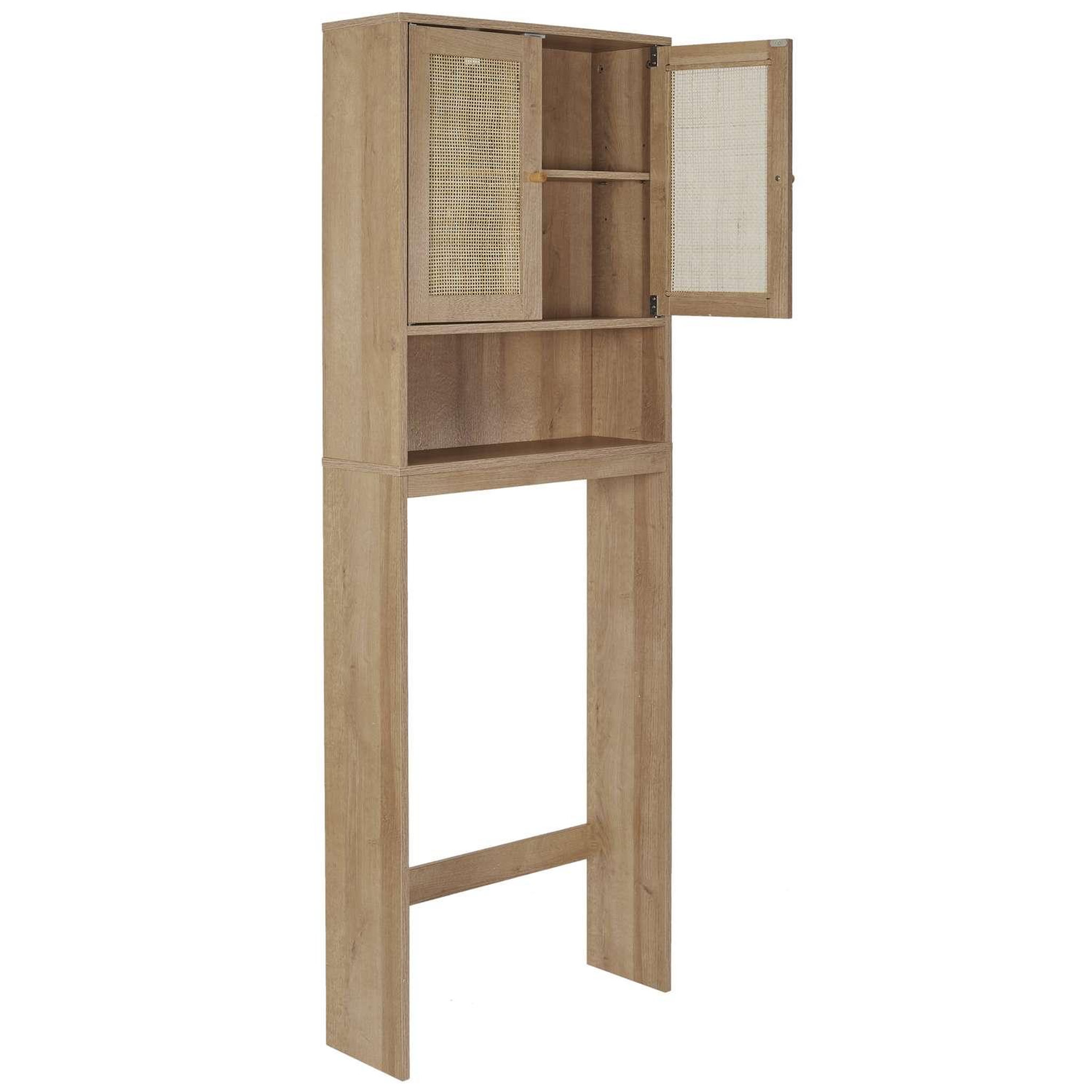Voir la diapositive 4 : The Home Deco Factory Meuble dessus wc bali en cannage - marron