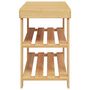 Voir la diapositive 4 : VIDAXL Etagere a chaussures 3 niveaux 70x27,5x45 cm bambou