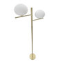 Voir la diapositive 2 : Paris Prix Lampadaire 2 Sphères  Glamy  180cm Blanc & Or