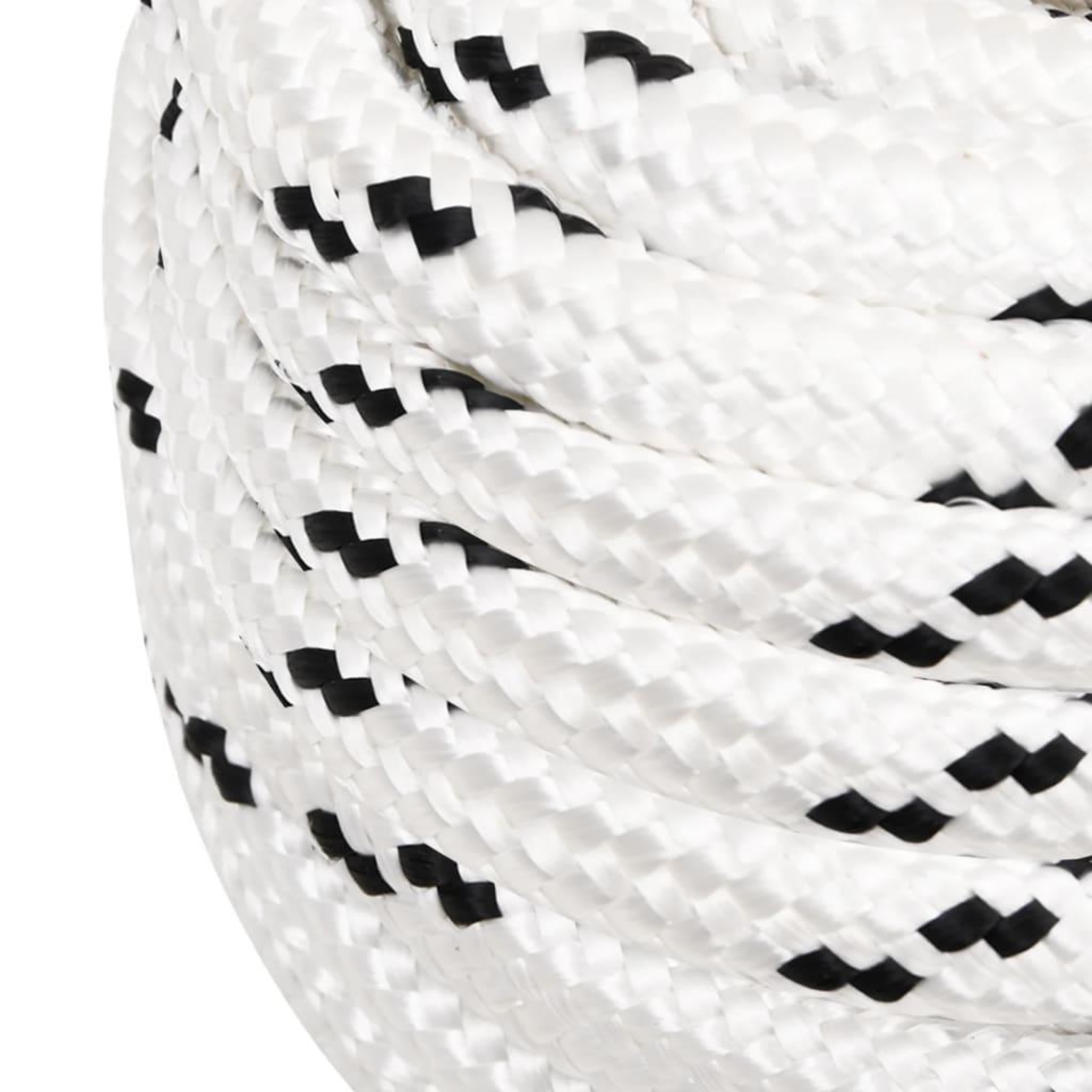 Voir la diapositive 3 : VIDAXL Corde de bateau tresse Blanc 20 mmx100 m Polyester