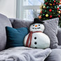 Voir la diapositive 2 : SOLEIL D'OCRE Coussin fantaisie 32x40 cm BONHOMME DE NEIGE, par Soleil d'Ocre