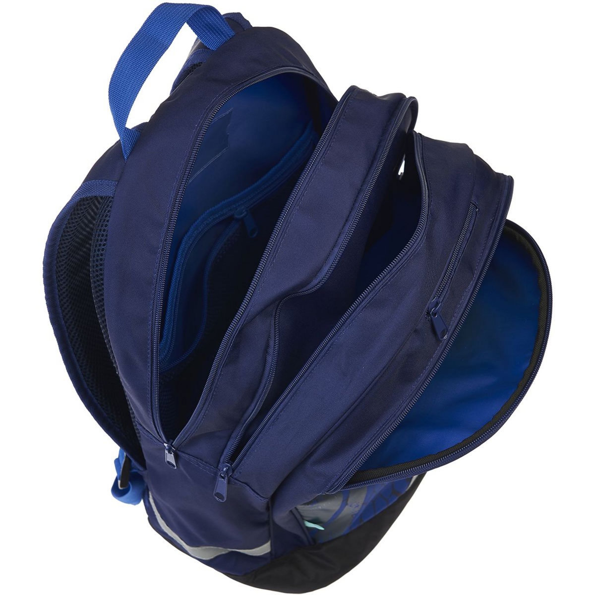 AUCHAN Sac à dos 2 compartiments 43 cm bleu Player
