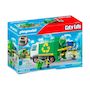Voir la diapositive 2 : PLAYMOBIL Camion de recyclage Playmobil vert et blanc
