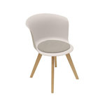 The Home Deco Factory Chaise design scandinave Enko. Coloris disponibles : Gris