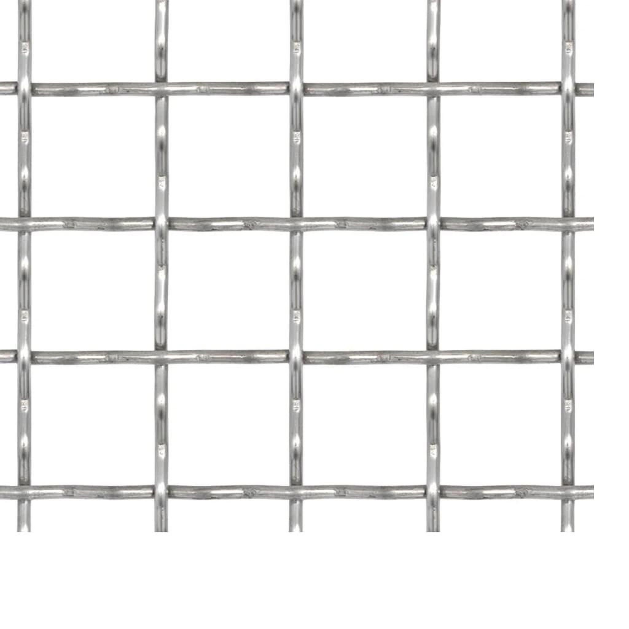 Voir la diapositive 3 : VIDAXL Cloture de jardin sertie Acier inoxydable 100x85 cm 31x31x3 mm