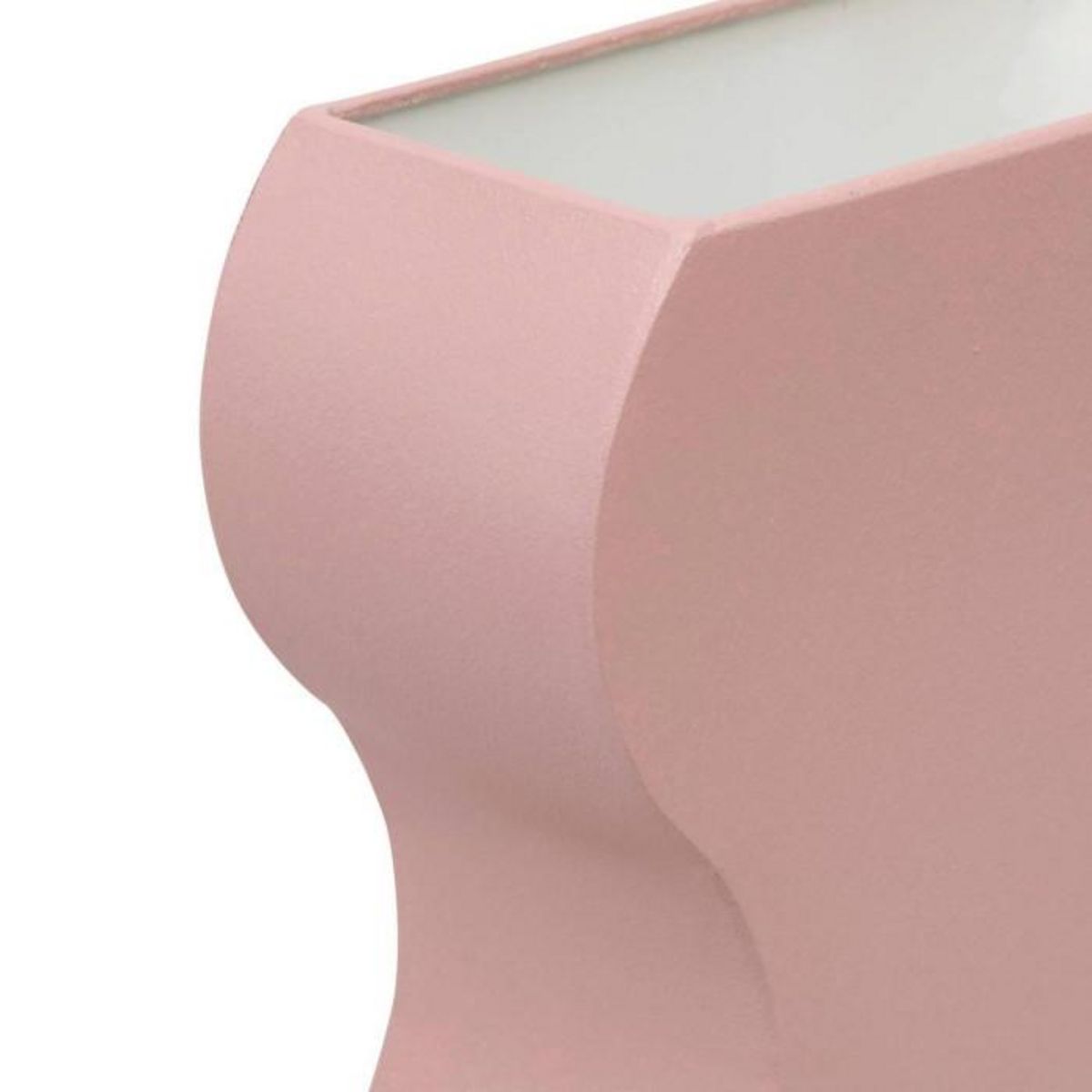 ATMOSPHERA Vase Vague en Métal  Chéri  35cm Rose