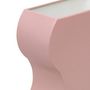Voir la diapositive 2 : ATMOSPHERA Vase Vague en Métal  Chéri  35cm Rose