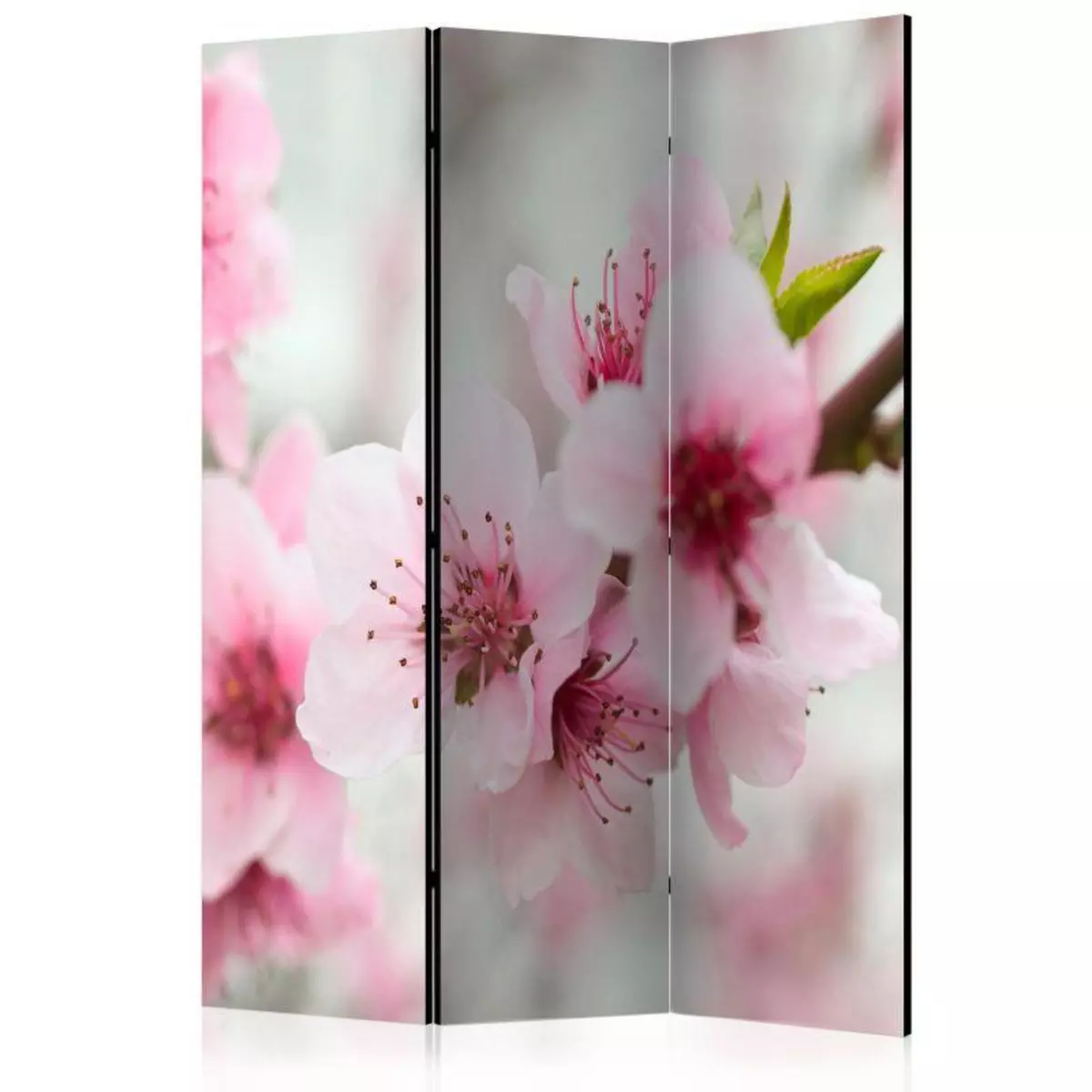 Paris Prix Paravent 3 Volets  Spring Blooming Tree Pink Flowers  135x172cm