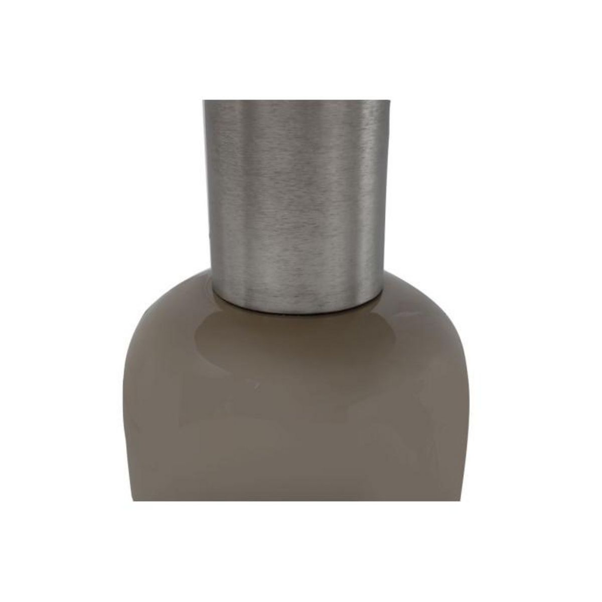 Paris Prix Table d'Appoint Design  Yeza  40cm Taupe & Argent