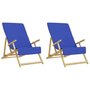 Voir la diapositive 4 : VIDAXL Serviettes de plage 2 pcs bleu royal 60x135 cm tissu 400 GSM