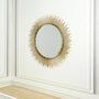 Voir la diapositive 3 : Paris Prix Miroir Mural Soleil Design  Royal  60cm Or