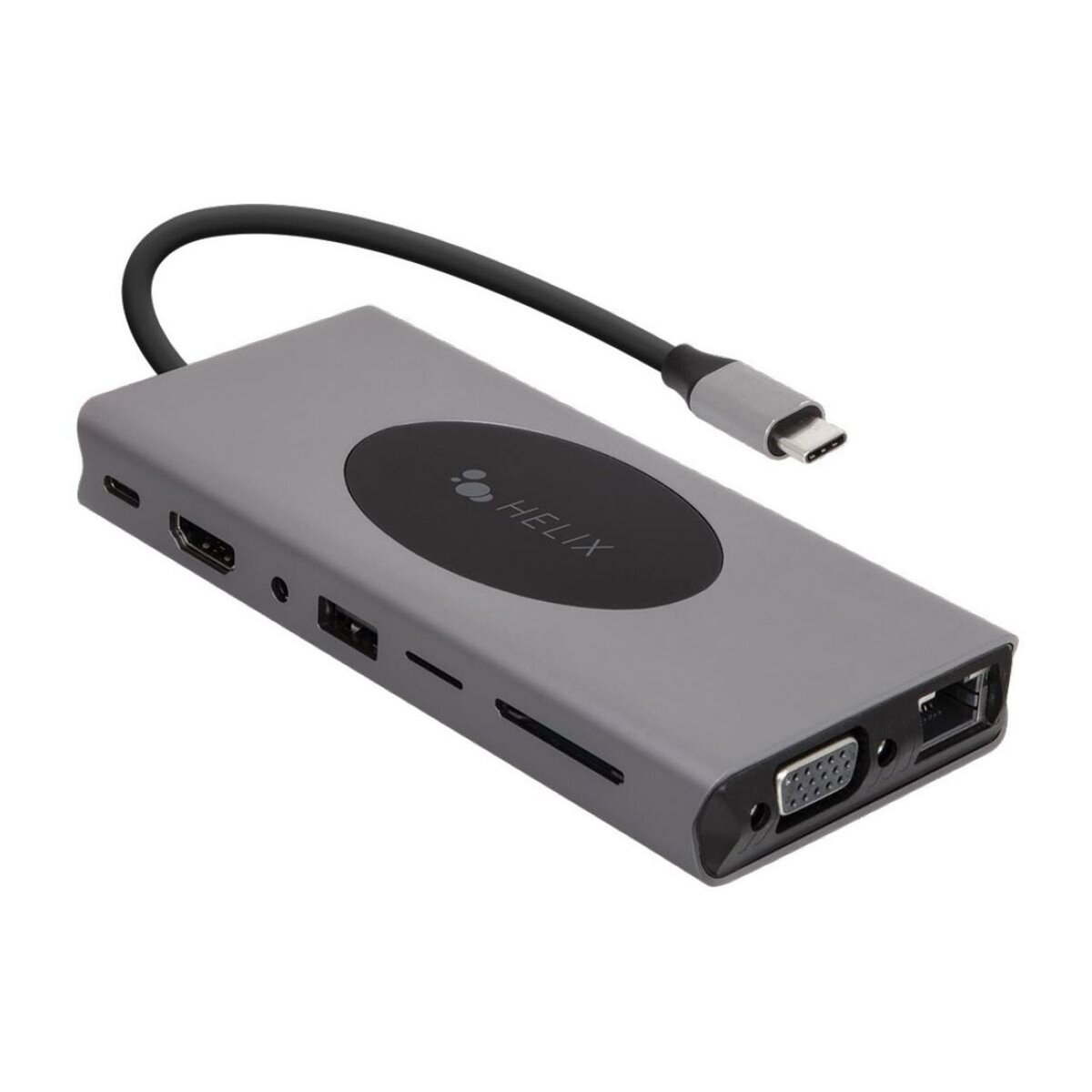 HELIX Hub USB C USB-C 15 en 1 avec chargement sans fil