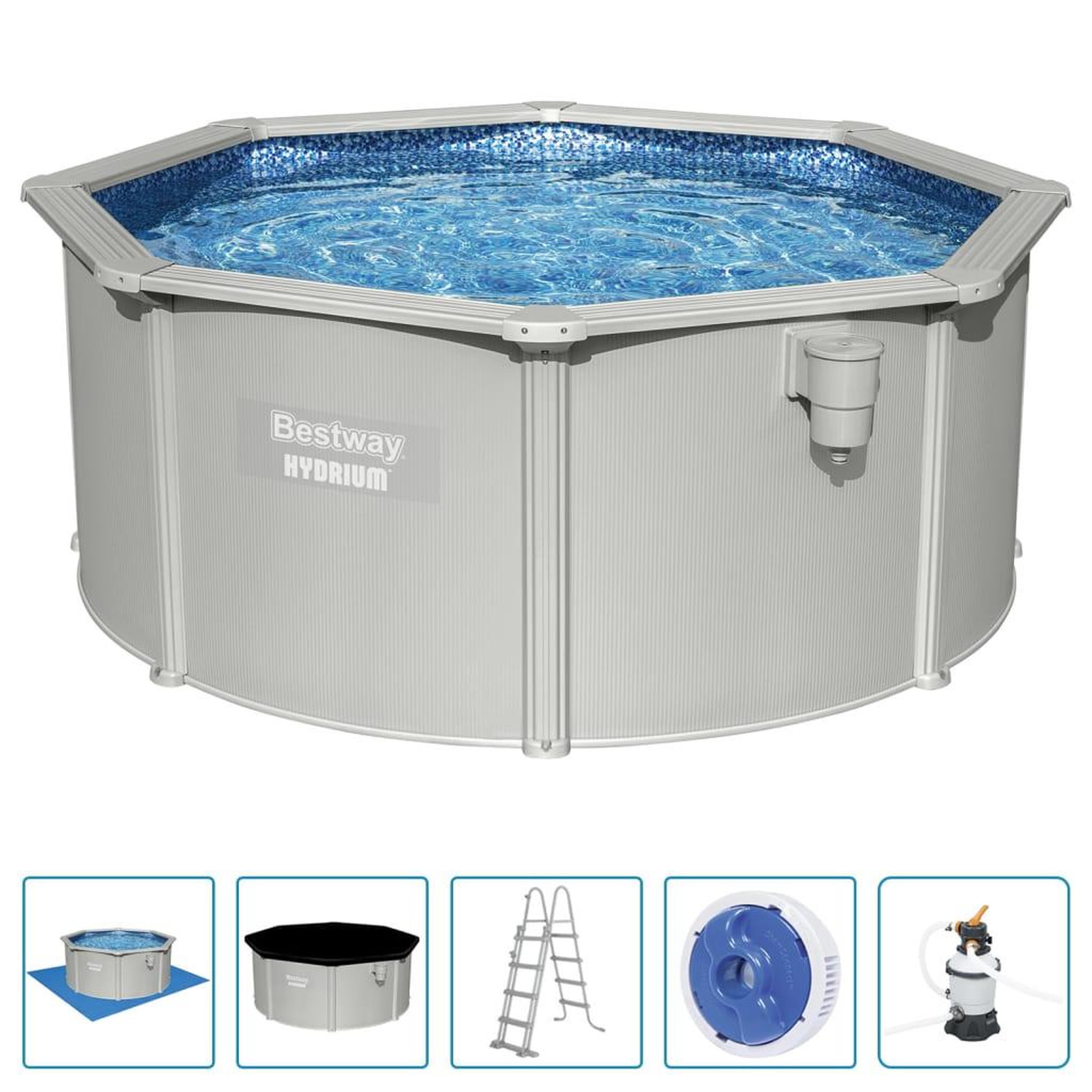 Voir la diapositive 2 : BESTWAY Bestway Ensemble de piscine Hydrium 300x120 cm