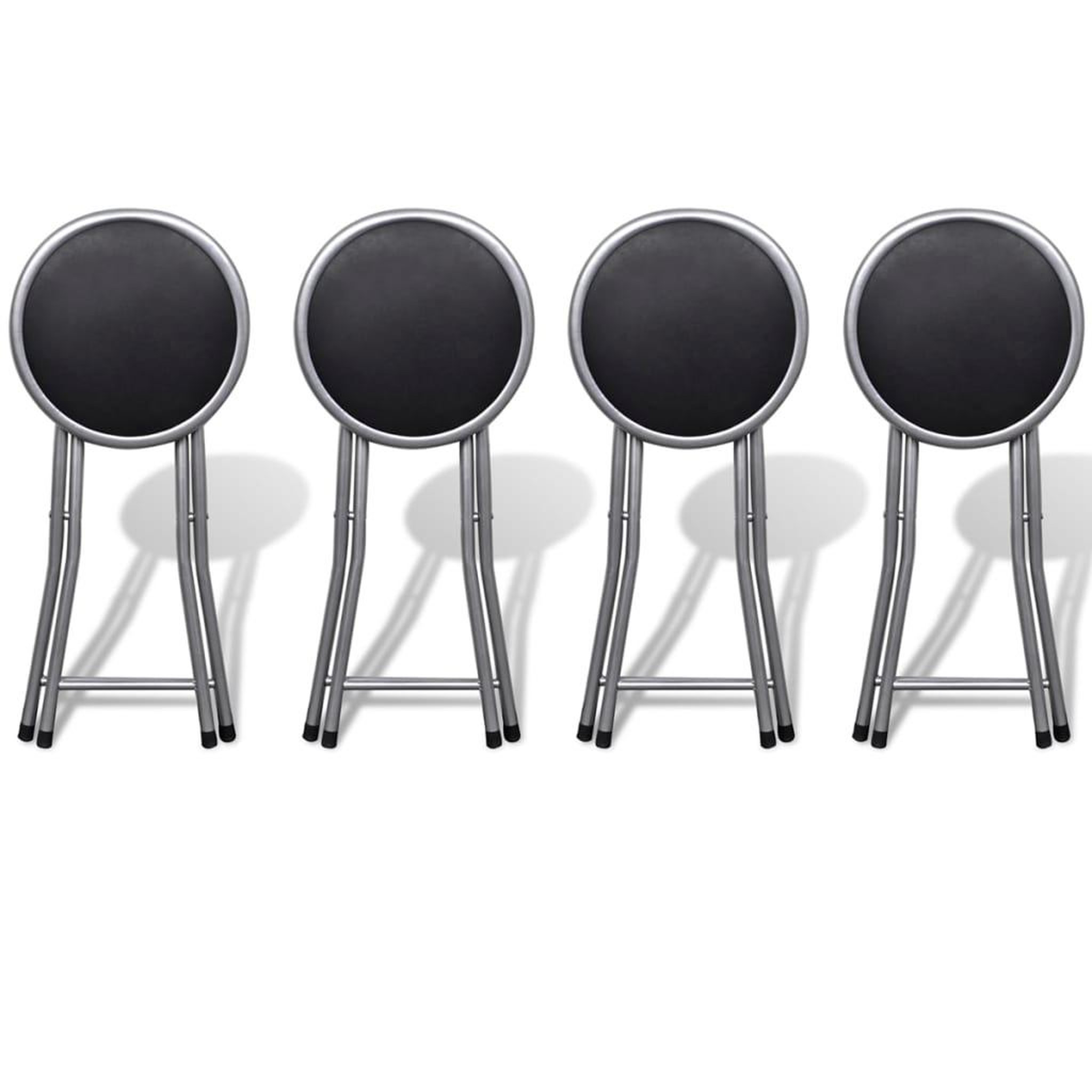 Voir la diapositive 2 : VIDAXL Tabourets de pliables lot de 4 similicuir