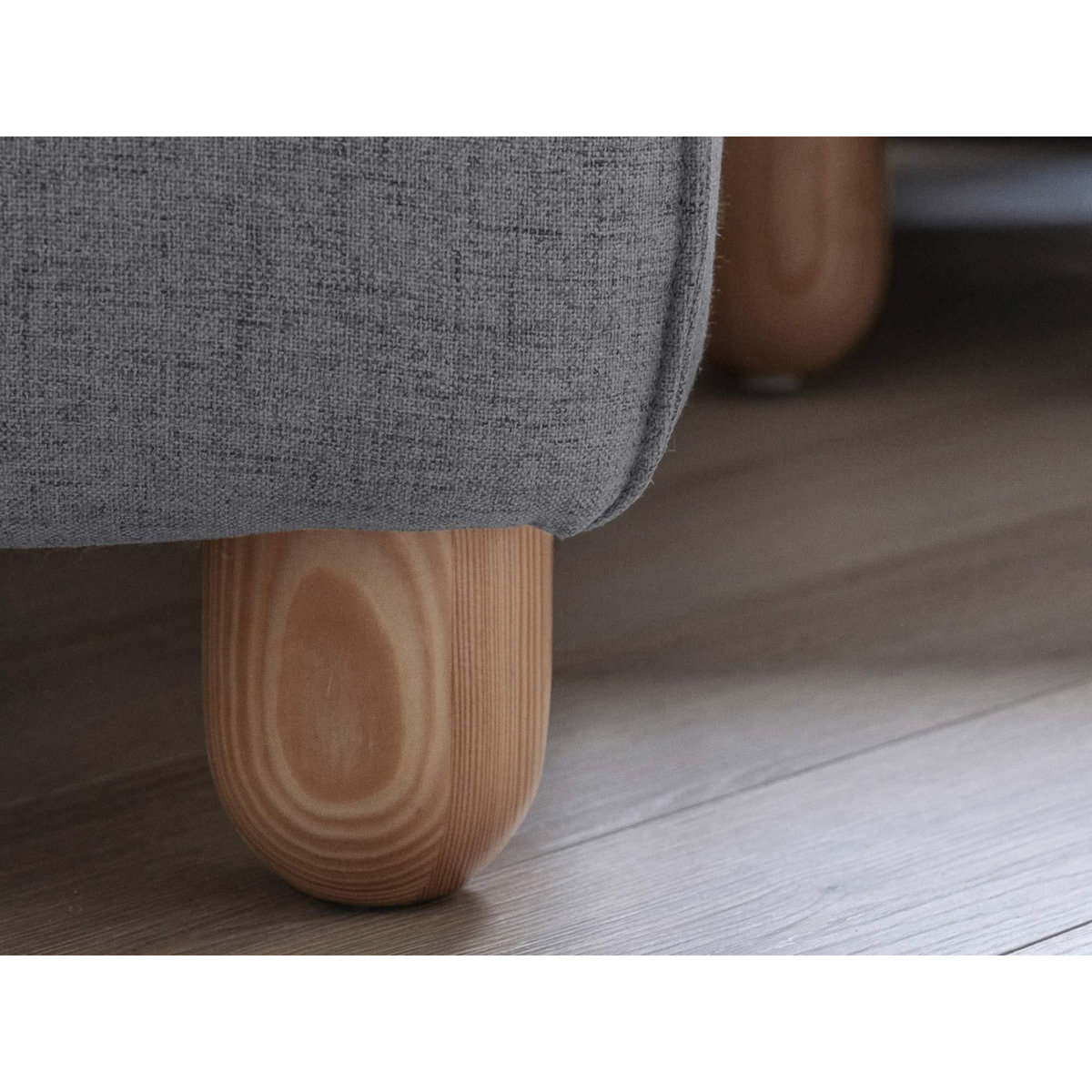 BEST MOBILIER Olli - canapé d'angle droit - convertible - avec coffre - 4 places - en tissu