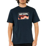 Rip Curl T Shirt  Homme Rip Curl Surf Revival. Coloris disponibles : Bleu