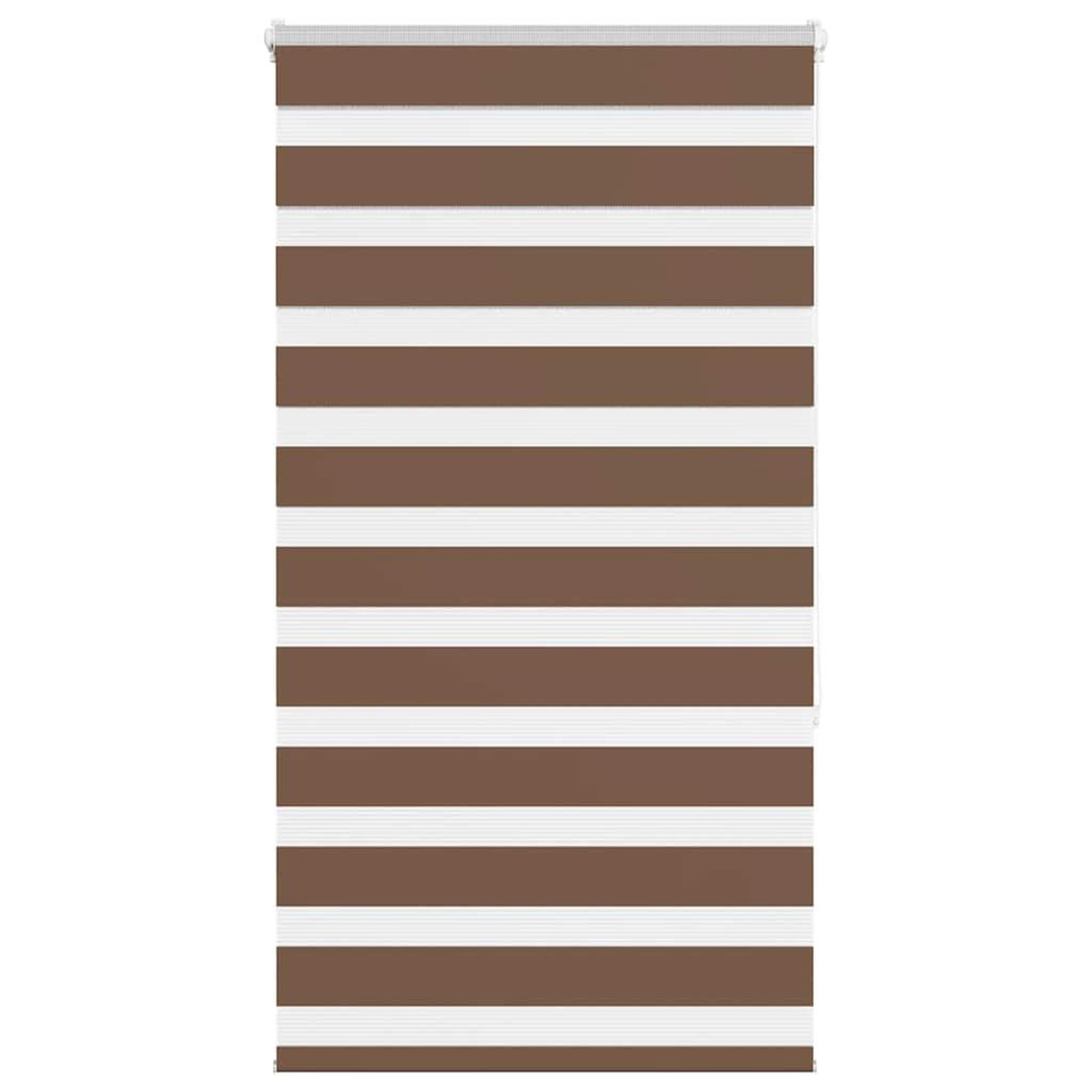 VIDAXL Store zebre marron 90x150 cm largeur du tissu 85,9 cm polyester