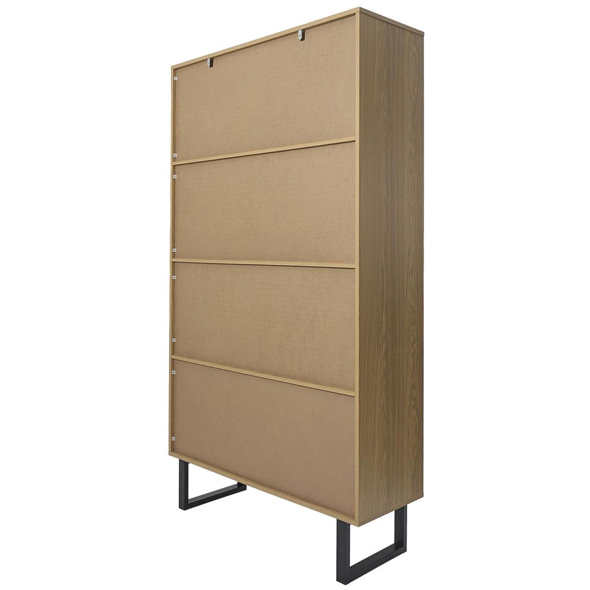 Voir la diapositive 4 : The Home Deco Factory Bibliothèque design  calypso  180cm marron