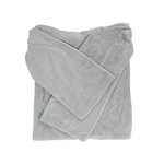 Paris Prix Plaid Déco  A Manches  140x180cm Gris Clair