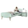 Voir la diapositive 1 : Paris Prix Pack - Lit Enfant, Barrière & Chevet  Kiddy  90x200cm Vert Menthe