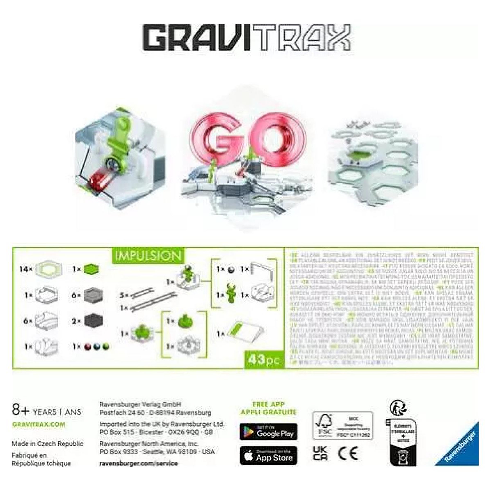 Voir la diapositive 2 : RAVENSBURGER GO Impulsion - Circuit de billes