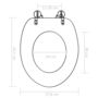 Voir la diapositive 6 : VIDAXL Sieges WC lot de 2 avec couvercles MDF Design de bambou
