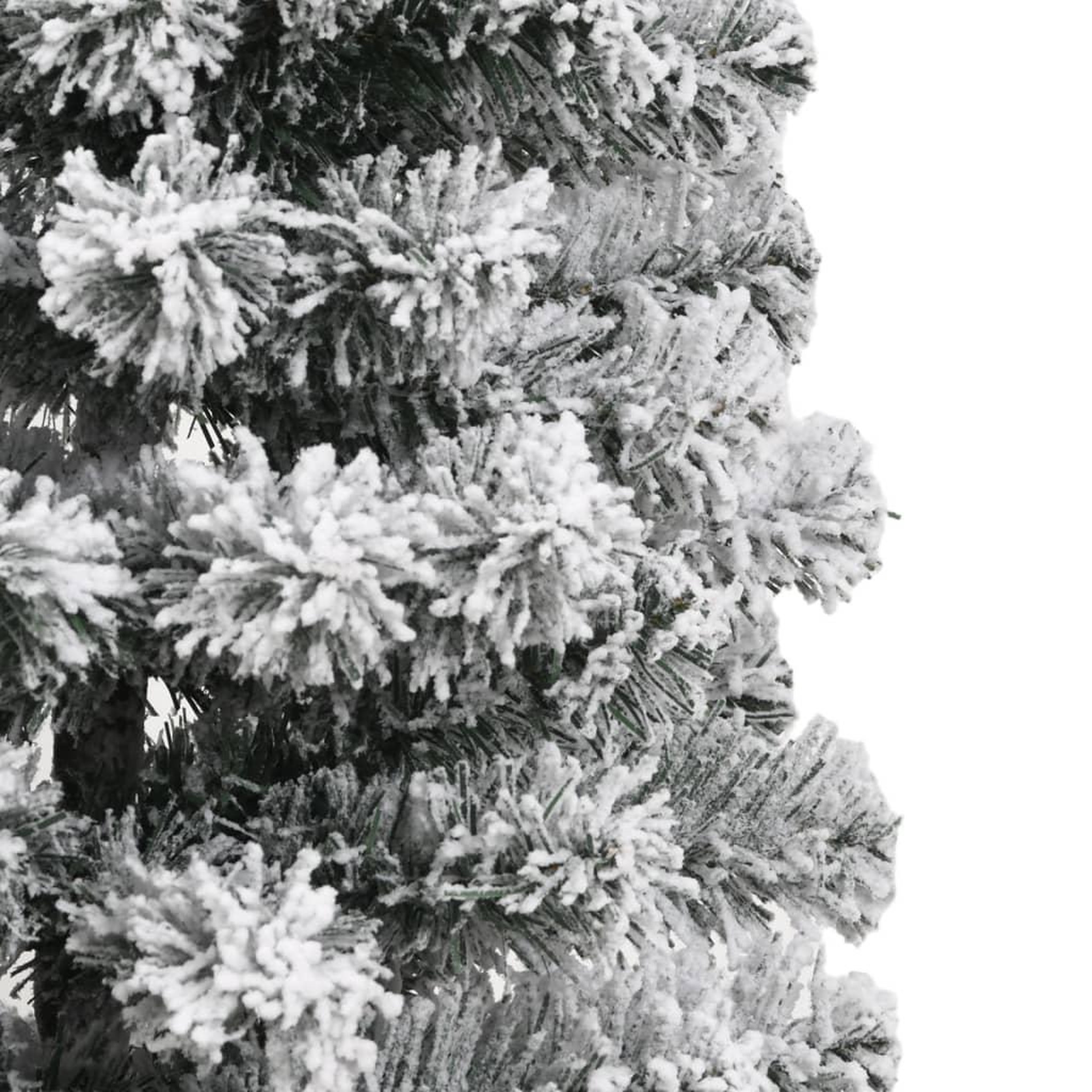 Voir la diapositive 5 : VIDAXL Sapin de Noël artificiel a charnieres avec neige floquee 120 cm