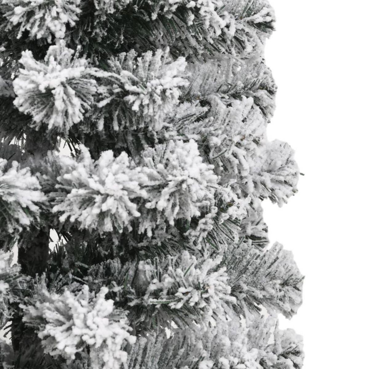 VIDAXL Sapin de Noël artificiel a charnieres avec neige floquee 120 cm