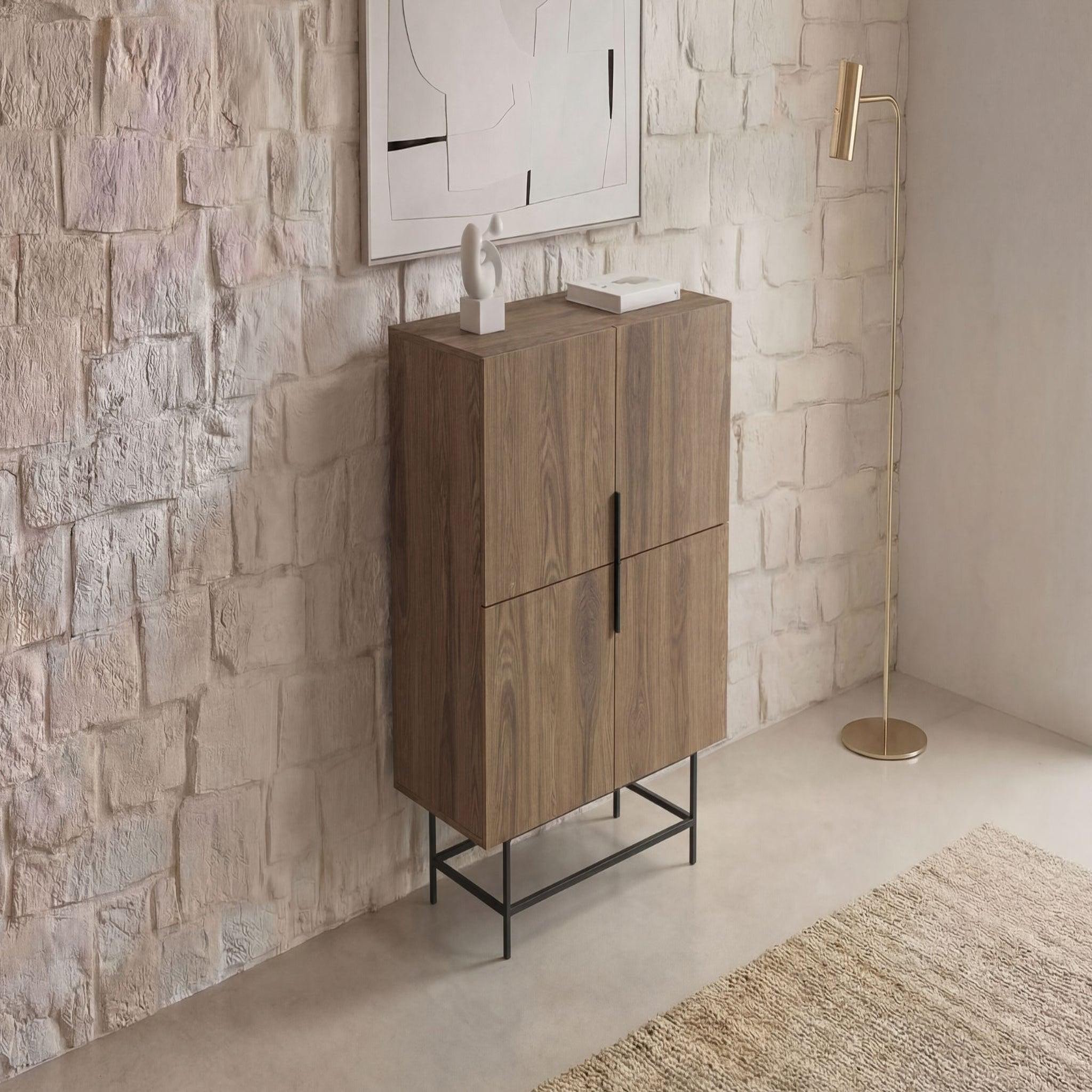 Voir la diapositive 6 : CASANOVA PARIS Soma - commode 4 portes 100cm en mélamine