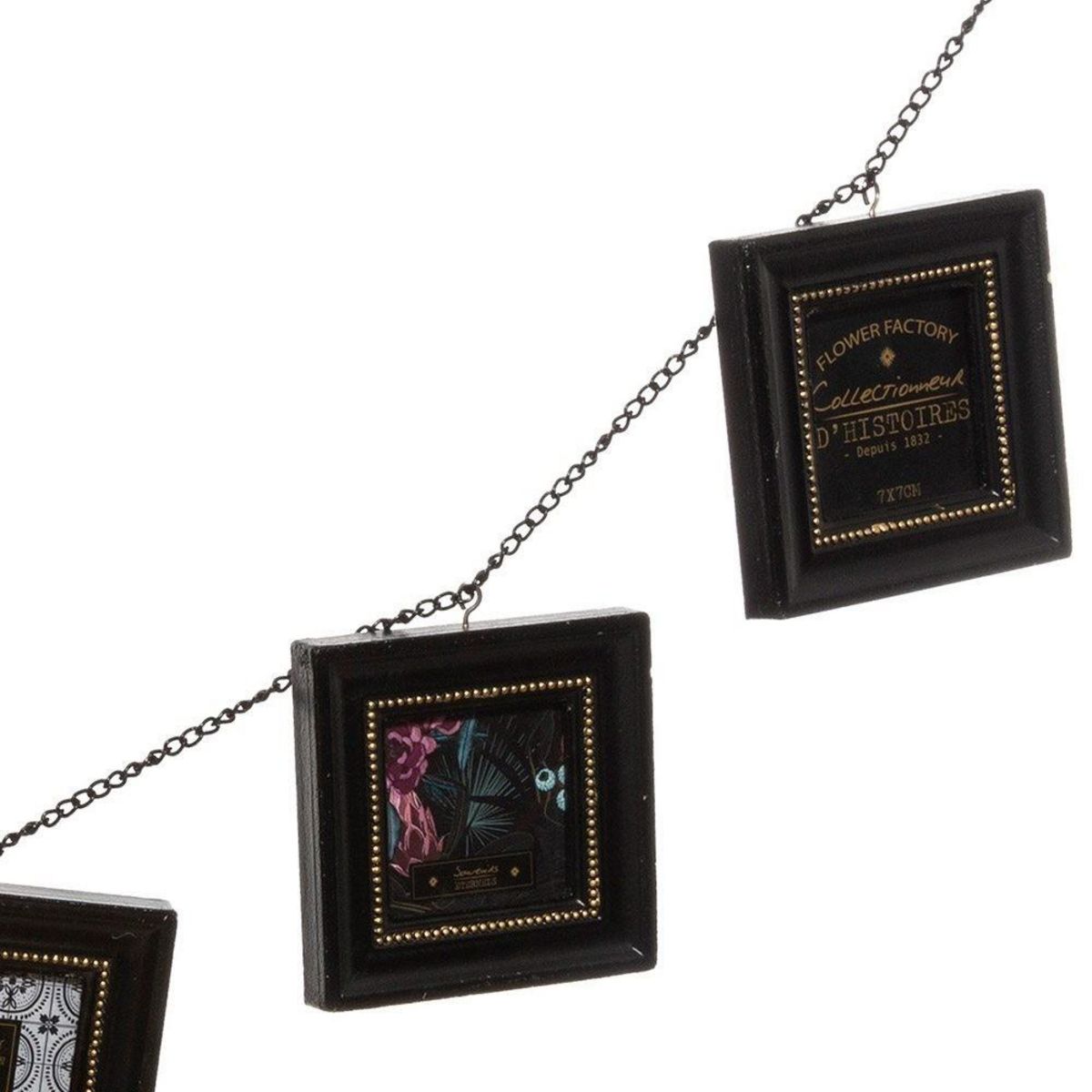 ATMOSPHERA Guirlande 6 photos Flower noir