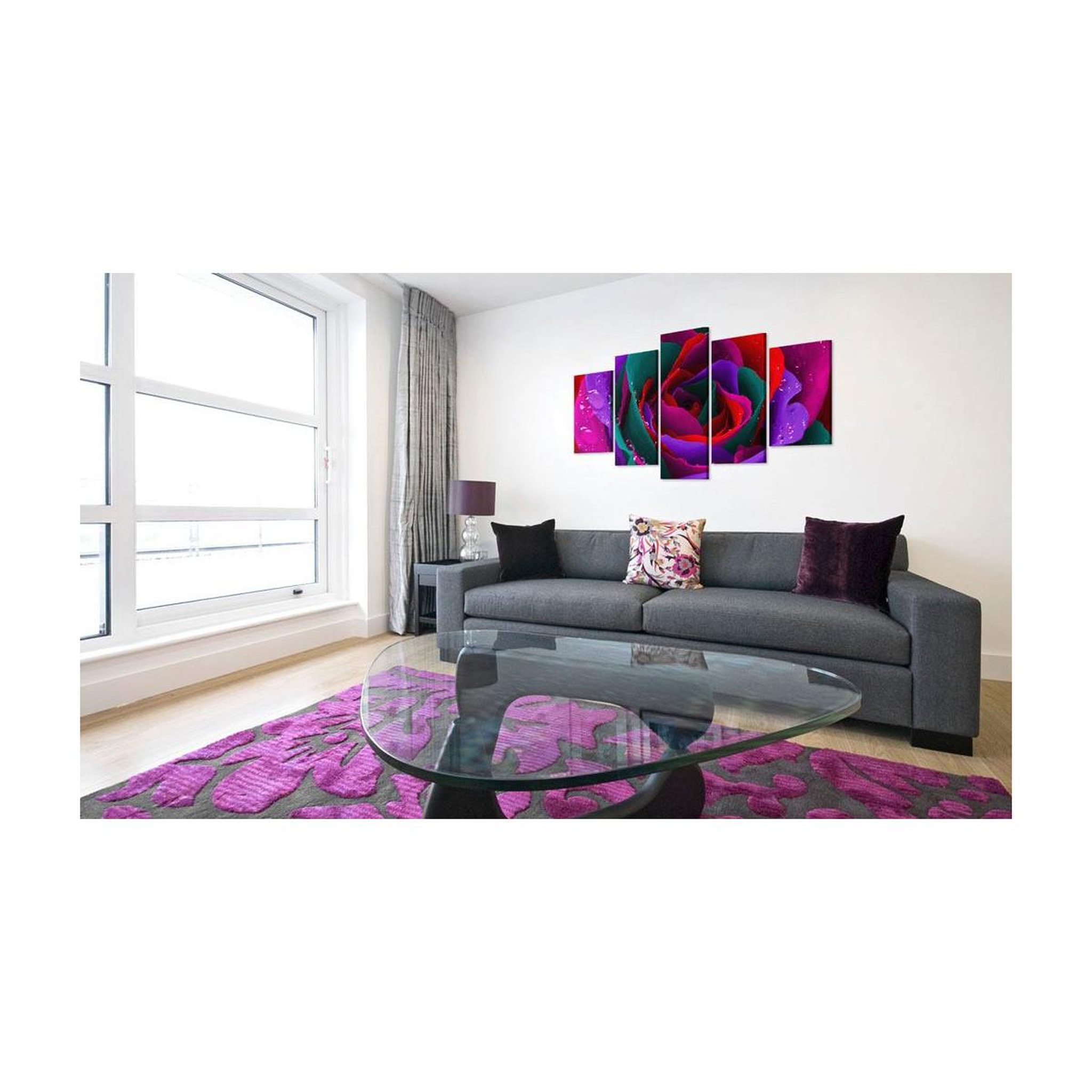 Voir la diapositive 2 : Paris Prix Tableau imprimé  multicoloured rose