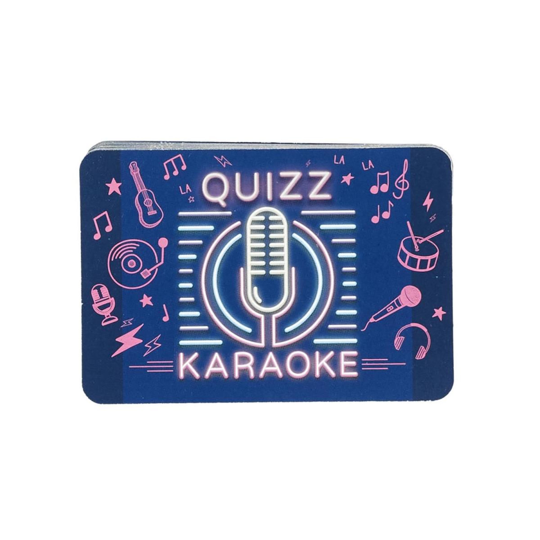 Voir la diapositive 2 : MISTER GADGET Jeu de 60 cartes  quizz karaoké  9cm bleu