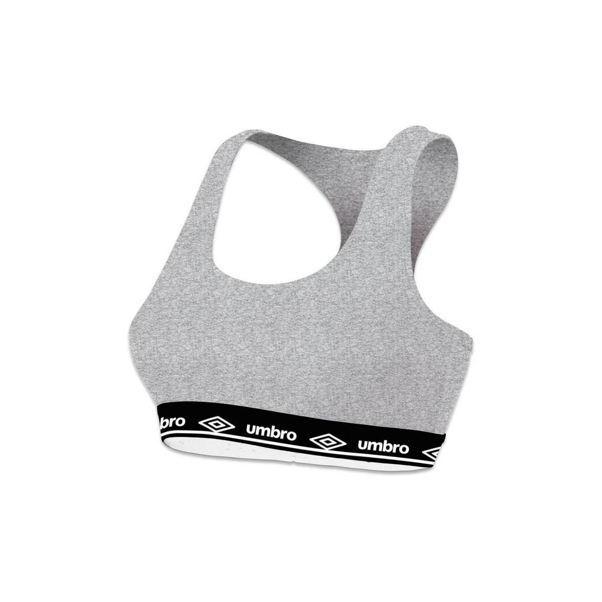 UMBRO Lot de 3 brassières femme en coton Umbro élastique Noir