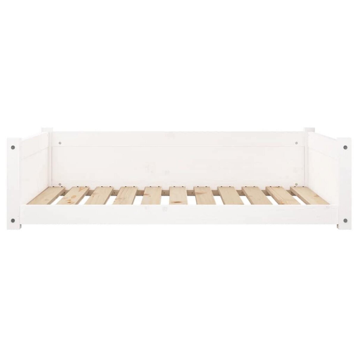 VIDAXL Lit pour chien Blanc 95,5x65,5x28 cm Bois de pin solide