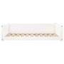 Voir la diapositive 5 : VIDAXL Lit pour chien Blanc 95,5x65,5x28 cm Bois de pin solide