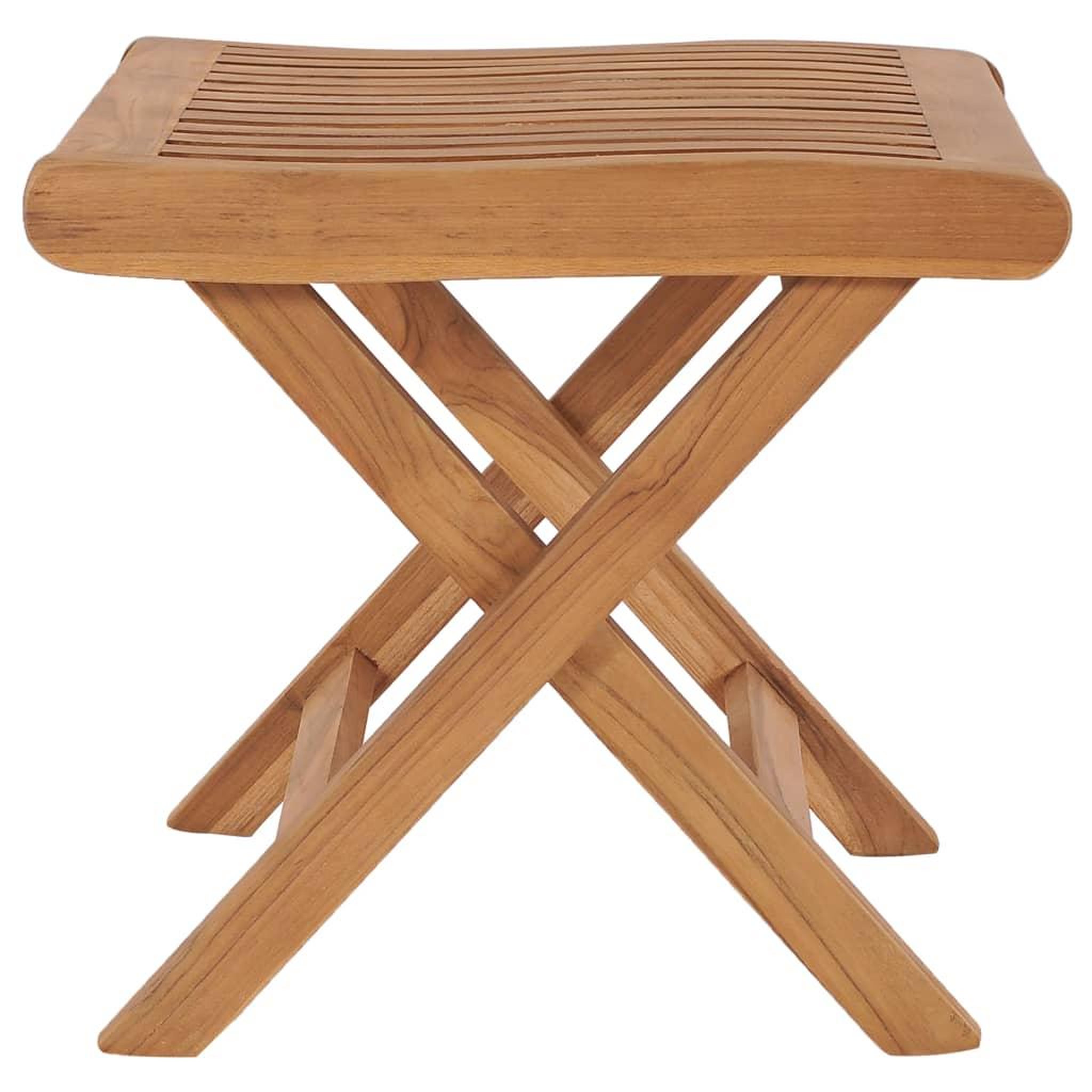 Voir la diapositive 3 : VIDAXL Repose-pied pliable 46,5x49x41,5 cm bois de teck solide