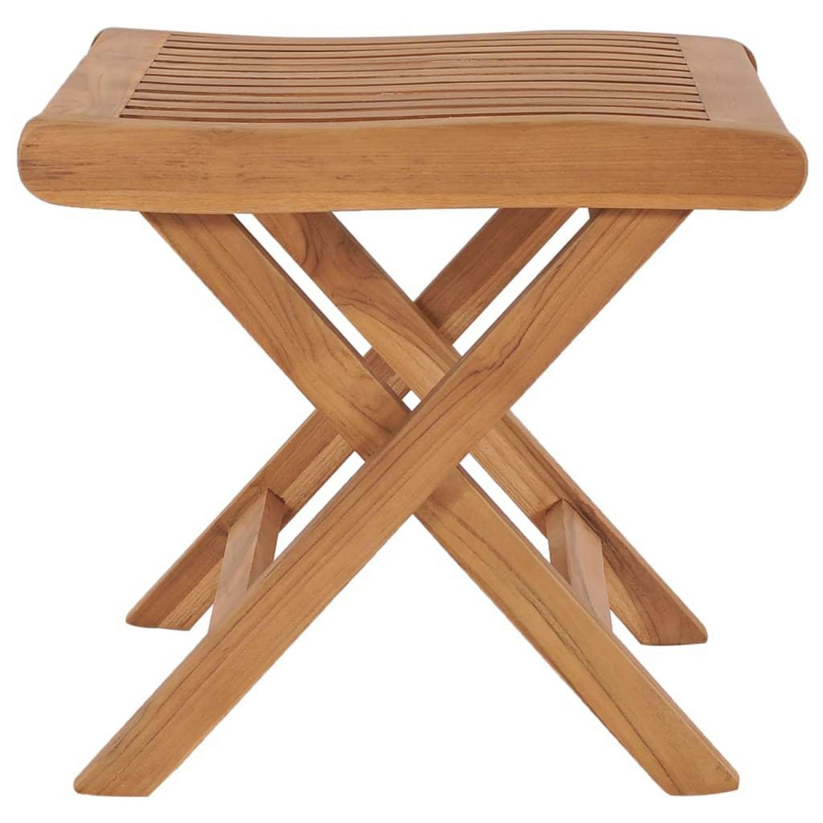 VIDAXL Repose-pied pliable 46,5x49x41,5 cm Bois de teck solide
