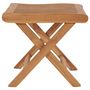 Voir la diapositive 3 : VIDAXL Repose-pied pliable 46,5x49x41,5 cm Bois de teck solide