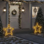 Voir la diapositive 1 : VIDAXL Décoration lumineuse étoile de Noël avec piquets 115 LED 85 cm
